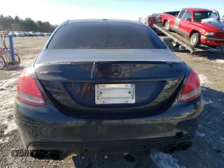 2018 Mercedes-Benz C 43 AMG with VIN 55SWF6EB6JU254173, listed as a Copart auction lot 87449364 with 130,860 mi miles and Salvage Title. Bid and sale history available at carsss.com. Image 6.