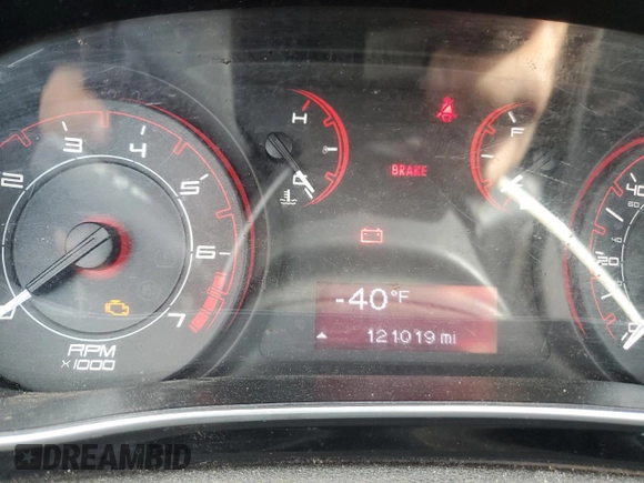 2013 Dodge Dart SE with VIN 1C3CDFAA1DD341843, listed as a Copart auction lot 54896925 with 121,019 mi miles and Salvage Title. Bid and sale history available at DreamBid. Image 9.