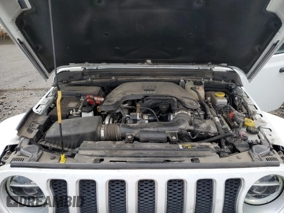 2020 Jeep Wrangler Unlimited Sahara with VIN 1C4HJXEG1LW197700, listed as a Copart auction lot 56539125 with 66,895 mi miles and Salvage title. Bid and sale history available at DreamBid. Image 12.
