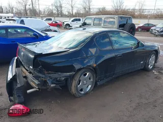 2006 Chevrolet Monte Carlo SS z VIN 2G1WL16C269182977, wystawiony jako IAAI lot #41655027 z przebiegiem 152 012 mil mil oraz . Historia ofert i sprzedaży dostępna na DreamBid. Obrazek 4.