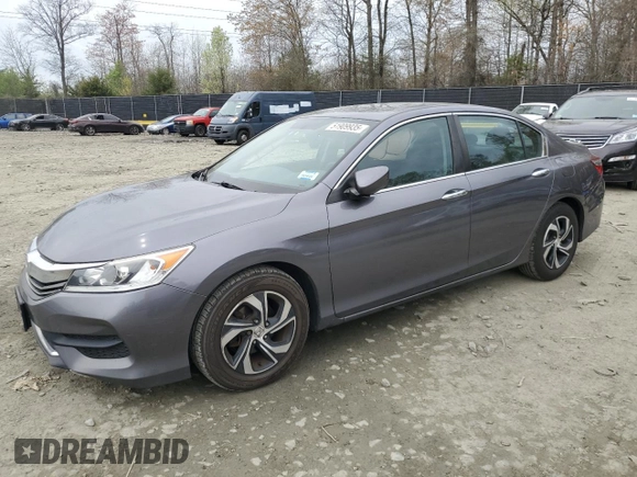 2017 Honda Accord Sedan LX with VIN 1HGCR2F37HA117422, listed as a Copart auction lot 51909935 with 131,195 mi miles and Salvage Title. Bid and sale history available at carsss.com. Image 1.