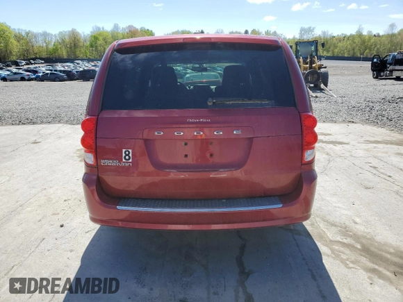 2015 Dodge Grand Caravan SE with VIN 2C4RDGBG6FR569383, listed as a Copart auction lot 55075745 with 45,474 mi miles and Salvage Title. Bid and sale history available at DreamBid. Image 6.