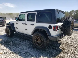 2018 Jeep Wrangler Unlimited Sport with VIN 1C4HJXDN1JW289418, listed as a Copart auction lot 50494925 with 85,408 mi miles and Salvage title. Bid and sale history available at DreamBid. Image 2.