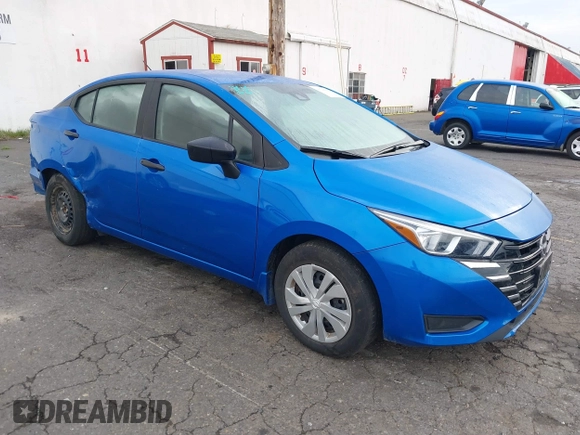 2024 Nissan Versa S with VIN 3N1CN8DV2RL845373, listed as a IAAI auction lot 41744910 with 28,686 mi miles. Bid and sale history available at carsss.com. Image 1.