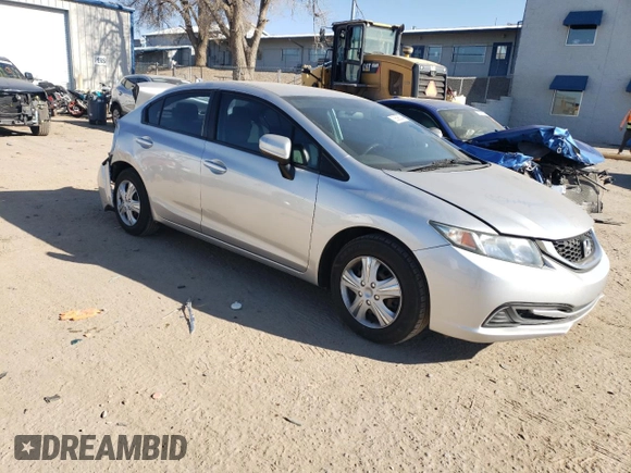 2014 Honda Civic LX with VIN 19XFB2F58EE059735, listed as a Copart auction lot 83698064 with 110,458 mi miles and Salvage Title. Bid and sale history available at carsss.com. Image 4.