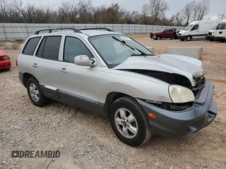 2005 Hyundai Santa Fe GLS with VIN KM8SC13D35U906966, listed as a Copart auction lot 84896974 with 0 mi miles and Salvage Title. Bid and sale history available at carsss.com. Image 4.