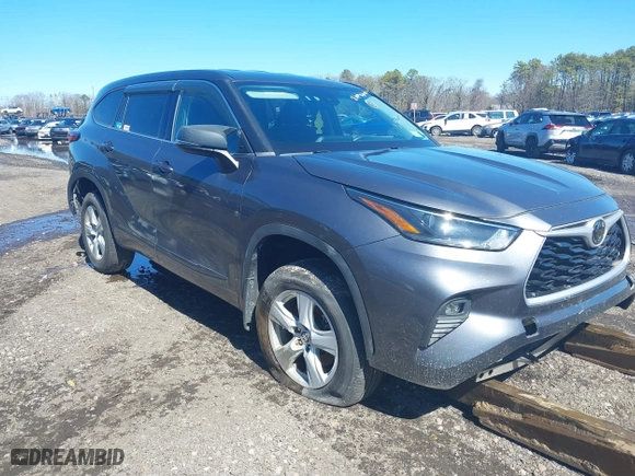2021 Toyota Highlander L with VIN 5TDCZRBH6MS528171, listed as a IAAI auction lot 40330366 with 75,297 mi miles. Bid and sale history available at carsss.com. Image 1.
