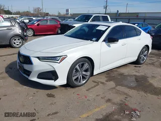 2023 Acura TLX w/Advance Package with VIN 19UUB6F65PA003881, listed as a IAAI auction lot 41360237 with 12,905 mi miles. Bid and sale history available at carsss.com. Image 2.