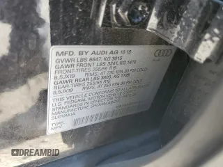 2019 Audi Q7 Premium with VIN WA1AAAF78KD012771, listed as a Copart auction lot 56927625 with 93,806 mi miles and Salvage title. Bid and sale history available at DreamBid. Image 12.
