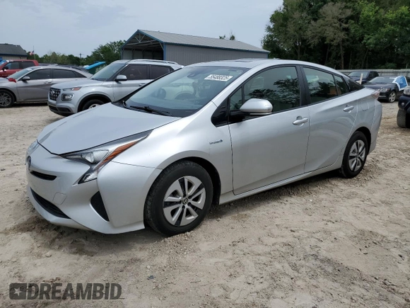 2016 Toyota Prius Four with VIN JTDKARFU9G3024181, listed as a Copart auction lot 55488325 with 87,388 mi miles and Salvage Title. Bid and sale history available at DreamBid. Image 1.