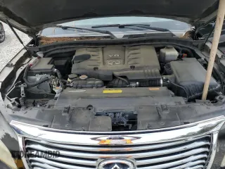 2011 Infiniti QX56 7-passenger with VIN JN8AZ2NF9B9504083, listed as a Copart auction lot 75199764 with 128,794 mi miles and Salvage Title. Bid and sale history available at carsss.com. Image 12.