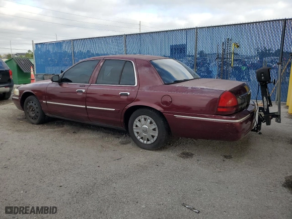 2007 Mercury Grand Marquis GS with VIN 2MEFM74VX7X621446, listed as a Copart auction lot 50828385 with 27,652 mi miles and Salvage Title. Bid and sale history available at carsss.com. Image 2.