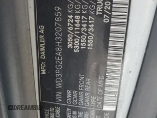 2017 Mercedes-Benz Metris Cargo with VIN WD3PG2EA8H3207859, listed as a Copart auction lot 49904035 with 65,756 mi miles and Salvage Title. Bid and sale history available at carsss.com. Image 13.