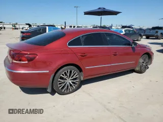 2014 Volkswagen CC Executive with VIN WVWGU7ANXEE526457, listed as a Copart auction lot 55958045 with 118,210 mi miles and Salvage title. Bid and sale history available at DreamBid. Image 3.