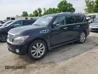 2014 Infiniti QX80 with VIN JN8AZ2NC3E9353302, listed as a Copart auction lot 60046235 with 170,815 mi miles and Salvage title. Bid and sale history available at DreamBid. Image 1.