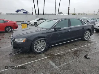 2015 Audi A8 L 4.0T with VIN WAU32AFD3FN004897, listed as a Copart auction lot 43602063 with 53,271 mi miles. Bid and sale history available at carsss.com. Image 1.