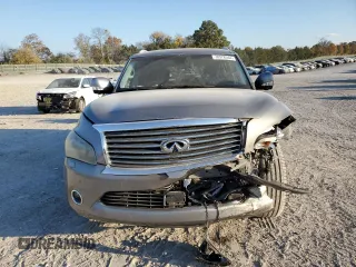 2012 Infiniti QX56 8-passenger with VIN JN8AZ2NC3C9318000, listed as a Copart auction lot 78378544 with 170,100 mi miles and Salvage Title. Bid and sale history available at carsss.com. Image 5.