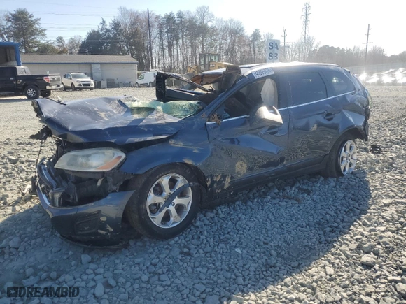 2011 Volvo XC60 3.2L with VIN YV4952DZ1B2213010, listed as a Copart auction lot 48595075 with 0 mi miles and Salvage Title. Bid and sale history available at carsss.com. Image 1.