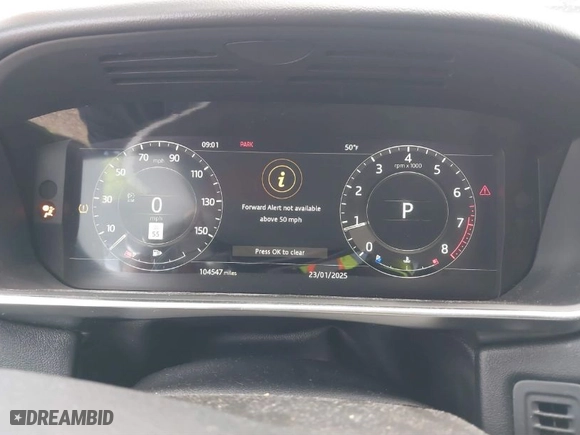 2019 Land Rover Range Rover Sport HSE with VIN SALWR2RV4KA418156, listed as a IAAI auction lot 41378911 with 104,547 mi miles. Bid and sale history available at carsss.com. Image 7.