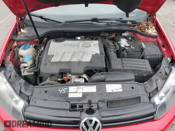 2012 Volkswagen Golf TDI with VIN WVWNM7AJ7CW023514, listed as a IAAI auction lot 41139884 with 110,724 mi miles and . Bid and sale history available at DreamBid. Image 10.