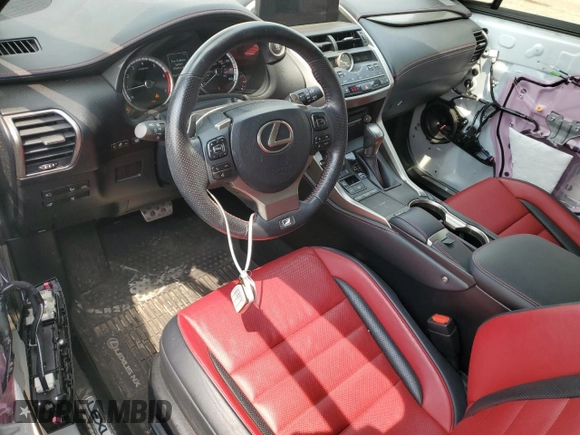 2020 Lexus NX 300 F Sport z VIN JTJSARDZ3L5014854, wystawiony jako Copart lot #59386435 z przebiegiem 36 098 mil mil oraz Szkoda całkowita • Salvage title. Historia ofert i sprzedaży dostępna na DreamBid. Obrazek 8.