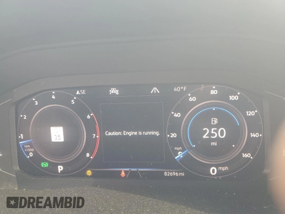 2020 Volkswagen Atlas SEL with VIN 1V2ME2CA6LC232008, listed as a Copart auction lot 84669244 with 82,696 mi miles and Salvage title. Bid and sale history available at DreamBid. Image 9.