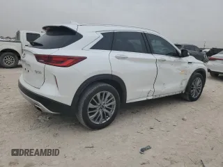 2023 Infiniti QX50 Luxe with VIN 3PCAJ5BA8PF121360, listed as a Copart auction lot 42991135 with 16,340 mi miles and Salvage title. Bid and sale history available at DreamBid. Image 3.