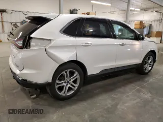 2015 Ford Edge Titanium with VIN 2FMTK4K97FBB12839, listed as a Copart auction lot 52435305 with 166,628 mi miles and Salvage Title. Bid and sale history available at carsss.com. Image 3.