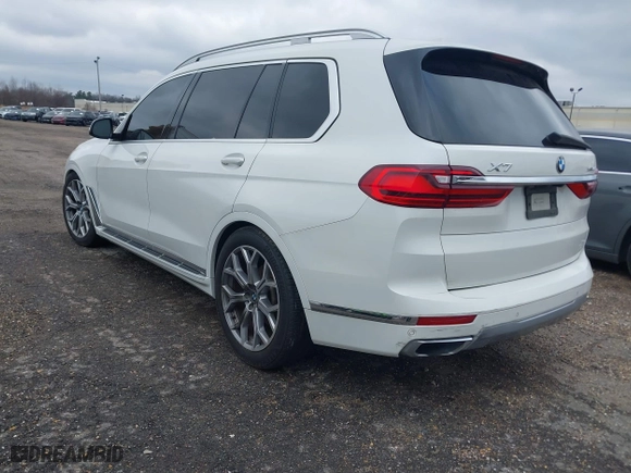 2019 BMW X7 xDrive40i with VIN 5UXCW2C53KL083874, listed as a IAAI auction lot 41280522 with 155,067 mi miles. Bid and sale history available at carsss.com. Image 3.
