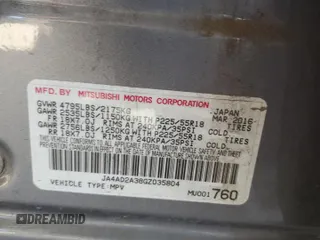 2016 Mitsubishi Outlander ES with VIN JA4AD2A38GZ035804, listed as a Copart auction lot 56768395 with 144,821 mi miles and Salvage title. Bid and sale history available at DreamBid. Image 13.