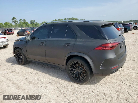 2024 Mercedes-Benz GLE 450 with VIN 4JGFB5KB8RB122828, listed as a Copart auction lot 61954615 with 9,329 mi miles and Salvage title. Bid and sale history available at DreamBid. Image 2.