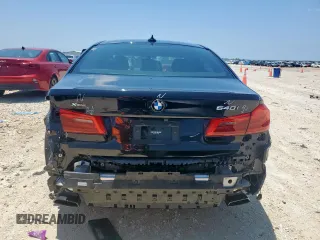 2020 BMW 5 Series 540i xDrive with VIN WBAJS3C02LCE01869, listed as a Copart auction lot 58245235 with 47,144 mi miles and Salvage title. Bid and sale history available at DreamBid. Image 6.
