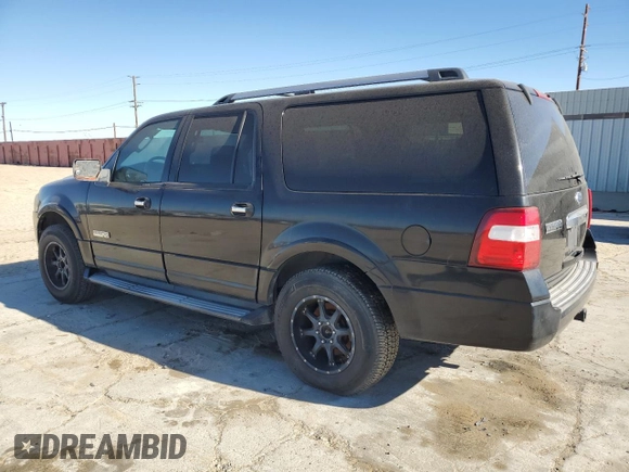 2007 Ford Expedition EL Limited with VIN 1FMFK195X7LA45105, listed as a Copart auction lot 83720814 with 165,751 mi miles and Clean Title. Bid and sale history available at carsss.com. Image 2.