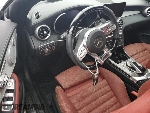 2020 Mercedes-Benz C 43 AMG with VIN WDDWK6EB9LF966842, listed as a Copart auction lot 75062484 with Not provided miles and Non repairable. Bid and sale history available at DreamBid. Image 8.