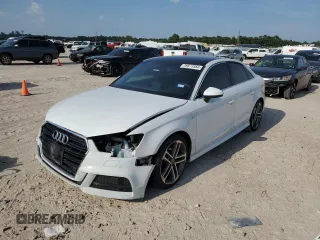 2017 Audi A3 Sedan Premium Plus with VIN WAUGUGFF6H1038925, listed as a Copart auction lot 58673564 with 97,606 mi miles and Salvage Title. Bid and sale history available at carsss.com. Image 1.