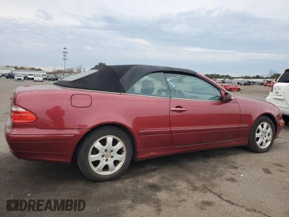 2001 Mercedes-Benz CLK 320 z VIN WDBLK65G41T073354, wystawiony jako Copart lot #46862764 z przebiegiem 117 290 mil mil oraz Nie do naprawy • Non repairable. Historia ofert i sprzedaży dostępna na DreamBid. Obrazek 3.