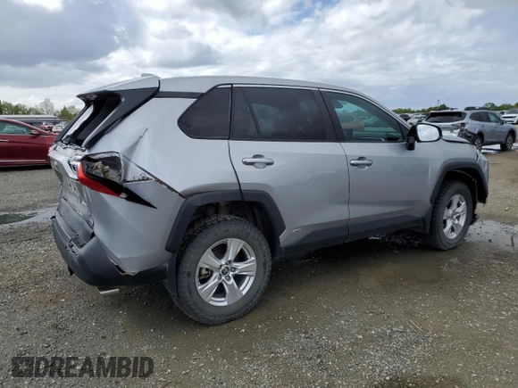 2021 Toyota RAV4 Hybrid LE with VIN 4T3MWRFV8MU020439, listed as a Copart auction lot 49834745 with 21,060 mi miles and Salvage Title. Bid and sale history available at carsss.com. Image 3.