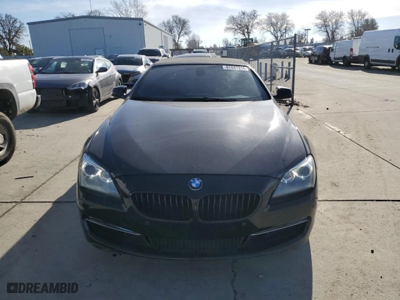 2012 BMW 6 Series 650i with VIN WBALZ3C51CDL72422, listed as a Copart auction lot 87447914 with 115,376 mi miles and Salvage Title. Bid and sale history available at carsss.com. Image 5.