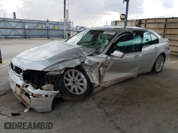 2003 BMW 7 Series 745Li with VIN WBAGN63453DS44125, listed as a Copart auction lot 69498914 with Not Provided miles and Salvage Title. Bid and sale history available at DreamBid. Image 1.