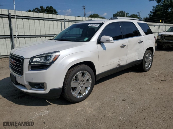 2017 GMC Acadia Limited Limited with VIN 1GKKRSKD2HJ172342, listed as a Copart auction lot 71940184 with 153,369 mi miles and Salvage Title. Bid and sale history available at carsss.com. Image 1.
