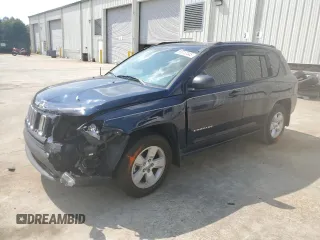 2017 Jeep Compass Sport with VIN 1C4NJCBB7HD166135, listed as a Copart auction lot 60017445 with 126,168 mi miles and Salvage title. Bid and sale history available at DreamBid. Image 1.
