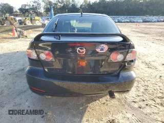2007 Mazda 6 i Sport VE with VIN 1YVHP84C675M12612, listed as a Copart auction lot 87363974 with 169,934 mi miles and Salvage Title. Bid and sale history available at DreamBid. Image 6.