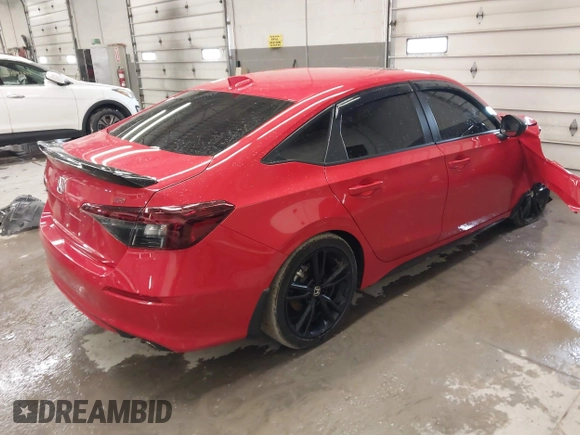 2025 Honda Civic Si with VIN 2HGFE1E50SH470275, listed as a IAAI auction lot 41231631 with 8,882 mi miles and . Bid and sale history available at DreamBid. Image 4.