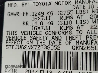 2007 Toyota Tacoma PreRunner z VIN 5TEJU62NX7Z338052, wystawiony jako IAAI lot #42204246 z przebiegiem 202 296 mil mil oraz . Historia ofert i sprzedaży dostępna na DreamBid. Obrazek 9.