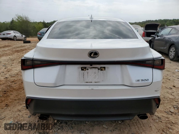 2021 Lexus IS 300 with VIN JTHAA1D25M5116367, listed as a Copart auction lot 52492945 with 132,647 mi miles and Salvage title. Bid and sale history available at DreamBid. Image 6.