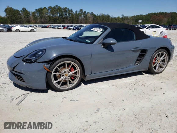 2017 Porsche 718 Boxster S z VIN WP0CB2A8XHS241362, wystawiony jako Copart lot #49535964 z przebiegiem 50 678 mil mil oraz . Historia ofert i sprzedaży dostępna na DreamBid. Obrazek 1.