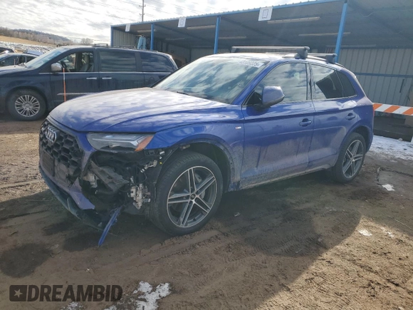 2023 Audi Q5 S line Premium Plus with VIN WA1E2AFY3P2053545, listed as a Copart auction lot 43109325 with 32,686 mi miles and Salvage title. Bid and sale history available at DreamBid. Image 1.