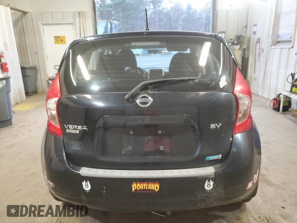 2014 Nissan Note S with VIN 3N1CE2CP2EL433156, listed as a Copart auction lot 51590205 with 163,015 mi miles and Non Repairable. Bid and sale history available at DreamBid. Image 6.