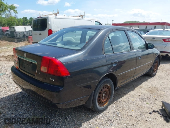 2002 Honda Civic LX with VIN 1HGES16502L076717, listed as a IAAI auction lot 42164991 with 161,690 mi miles and . Bid and sale history available at DreamBid. Image 4.