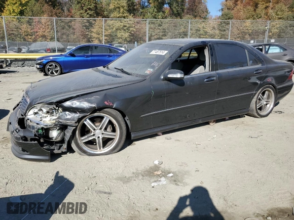 2003 Mercedes-Benz S-Class 4.3L with VIN WDBNG70J43A362316, listed as a Copart auction lot 77487514 with 0 mi miles and Salvage Title. Bid and sale history available at carsss.com. Image 1.